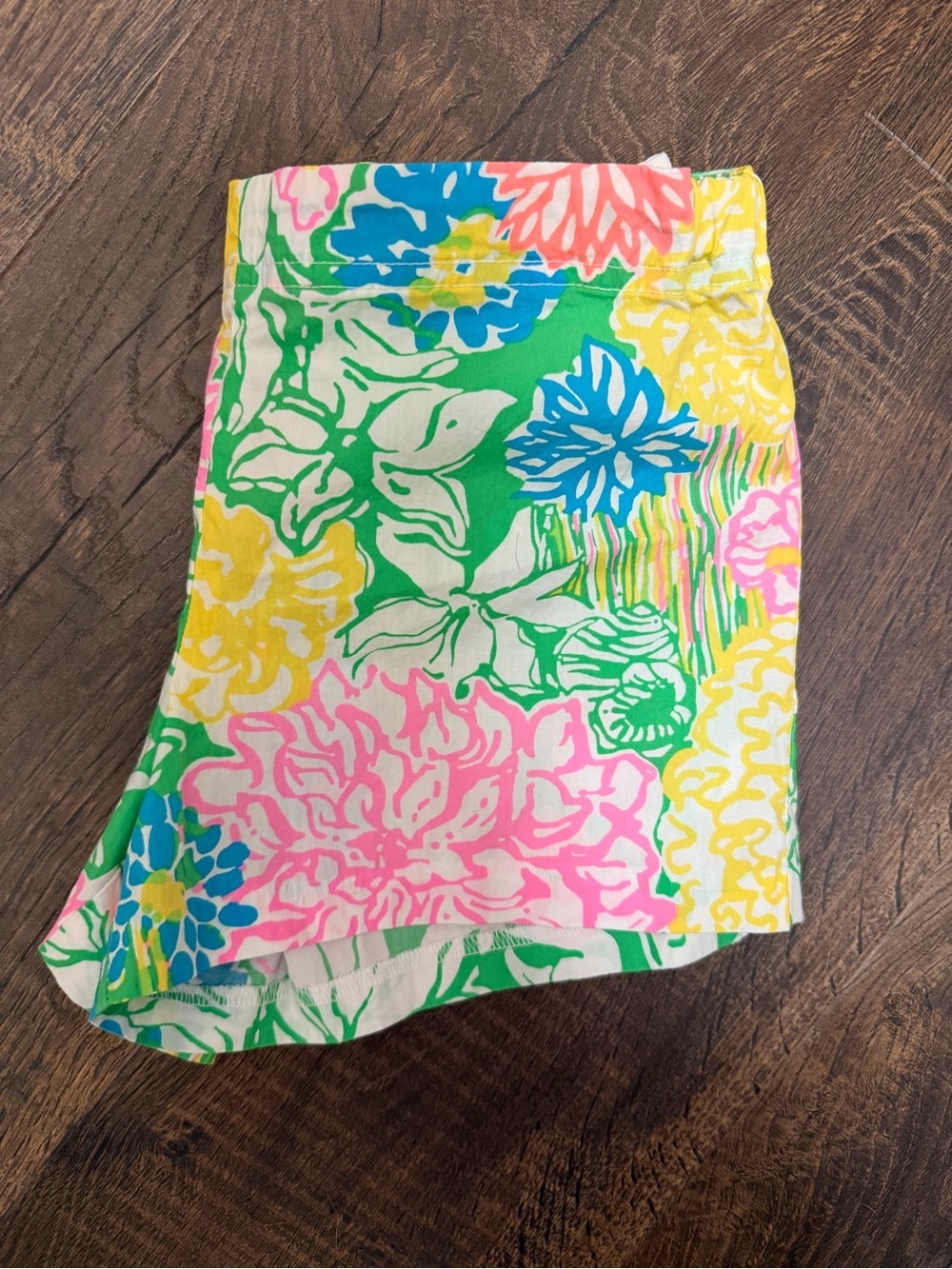 Lilly Pulitzer Girls Floral Callahan Shorts Size 12 Adjustable Waist - Picture 4 of 5